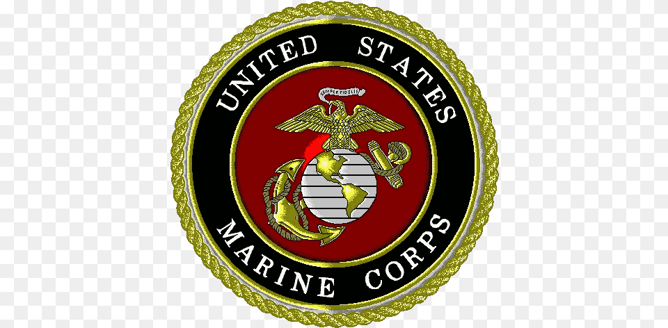 Us Marines Clipart Logo Eagle Globe And Anchor Small, Badge, Emblem, Symbol, Hockey Png Image