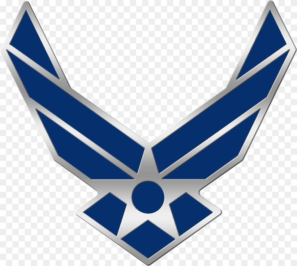 Us Military Air Force Logos Clipart Download Air Force Logo Blue, Emblem, Symbol Free Png