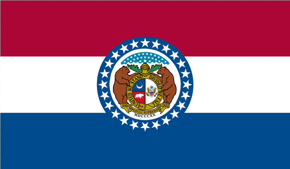 Us Mo Missouri Flag Icon Missouri Flag, Logo, Person, Hockey, Ice Hockey Free Png Download