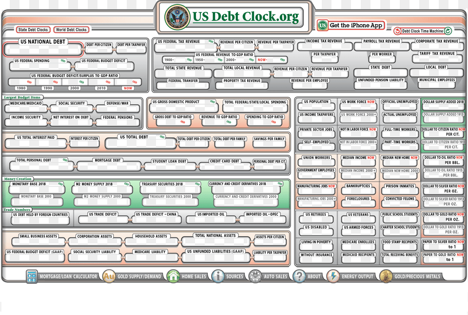 Us National Debt Clock 2017, Text, Scoreboard, Page Free Png Download