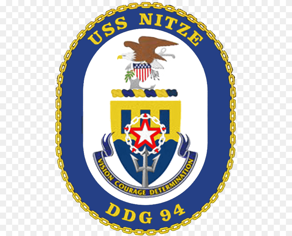 Us Navy Cg 47 Emblem, Badge, Logo, Symbol, Birthday Cake Free Png