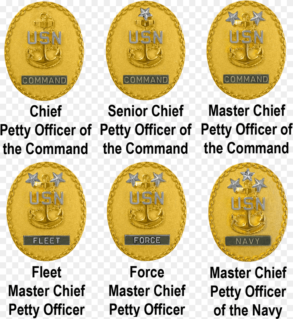 Us Navy Command Master Chief Nwu, Gold Free Png