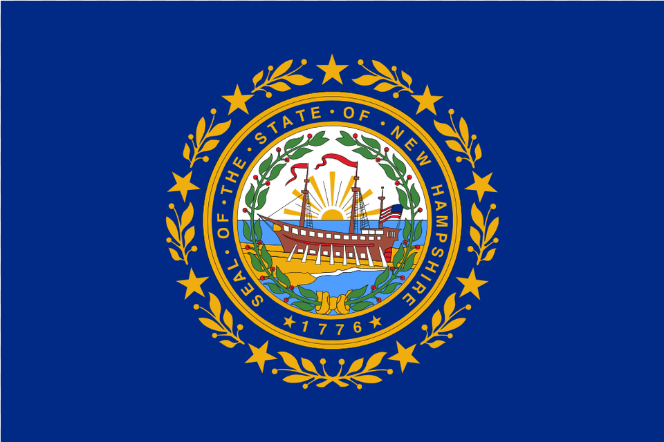 Us Nh New Hampshire Flag Icon New Hampshire Flag Gif, Emblem, Symbol, Logo Png Image