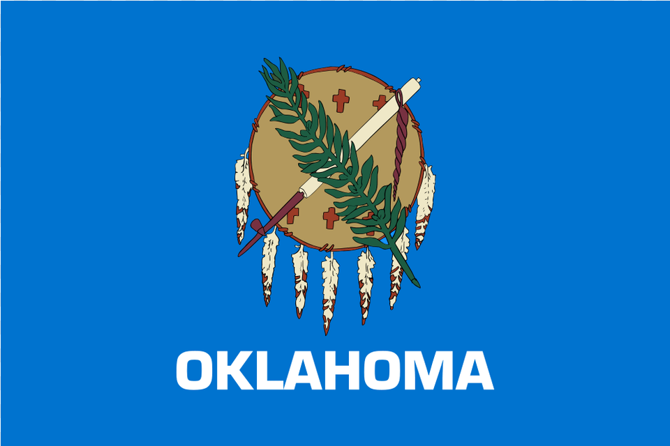 Us Ok Oklahoma Flag Icon Oklahoma State Flag Clipart, Logo, Animal, Food, Invertebrate Free Transparent Png