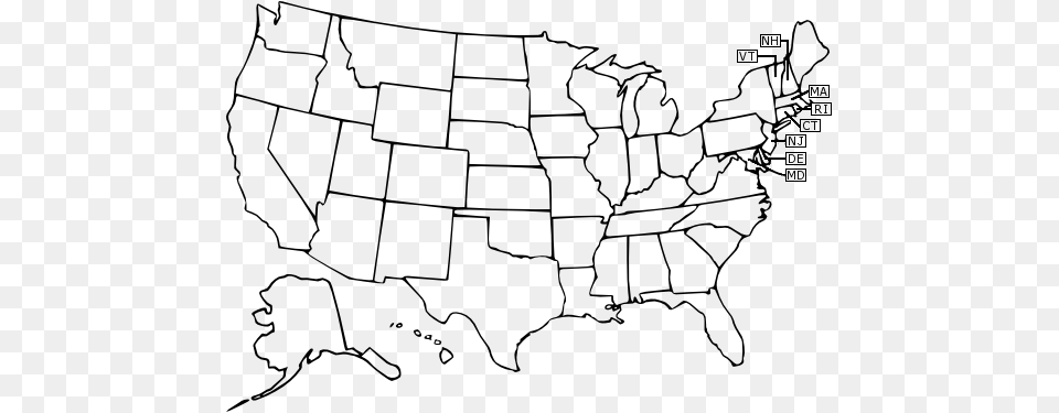 Us Outline With States Love From States Unique Customized Coffee Mug Personalized, Gray Free Transparent Png