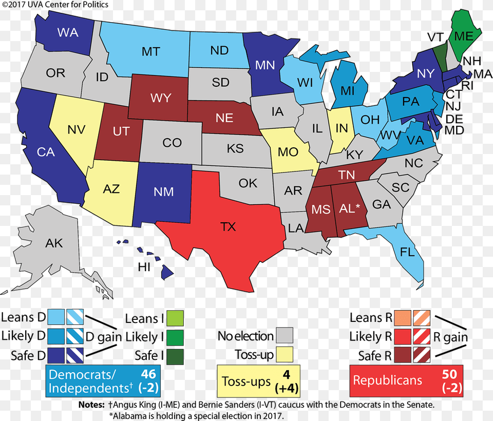 Us Political Map 2018, Chart, Plot, Atlas, Diagram Png Image