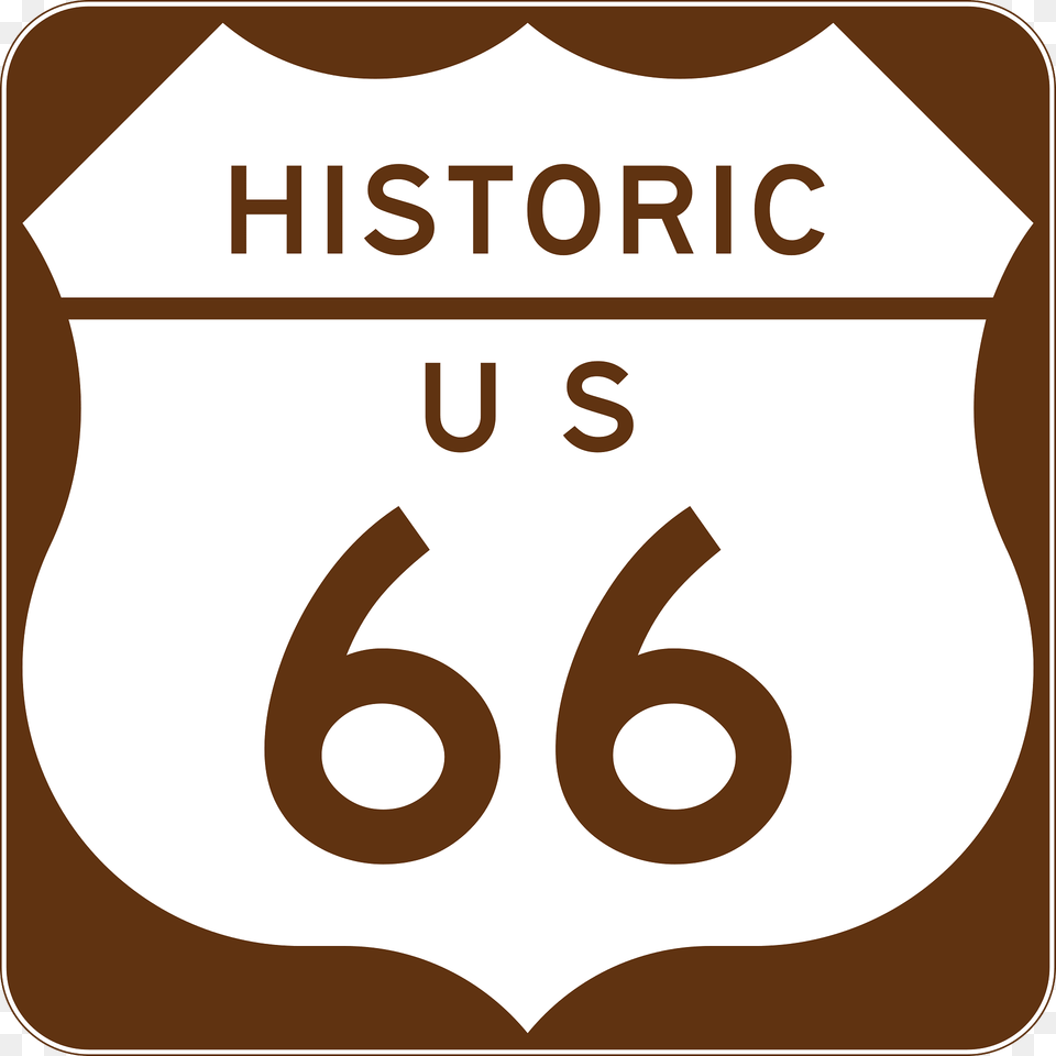 Us Route 66 Sign Arizona Historic Clipart, Symbol, Badge, Logo, Text Free Png