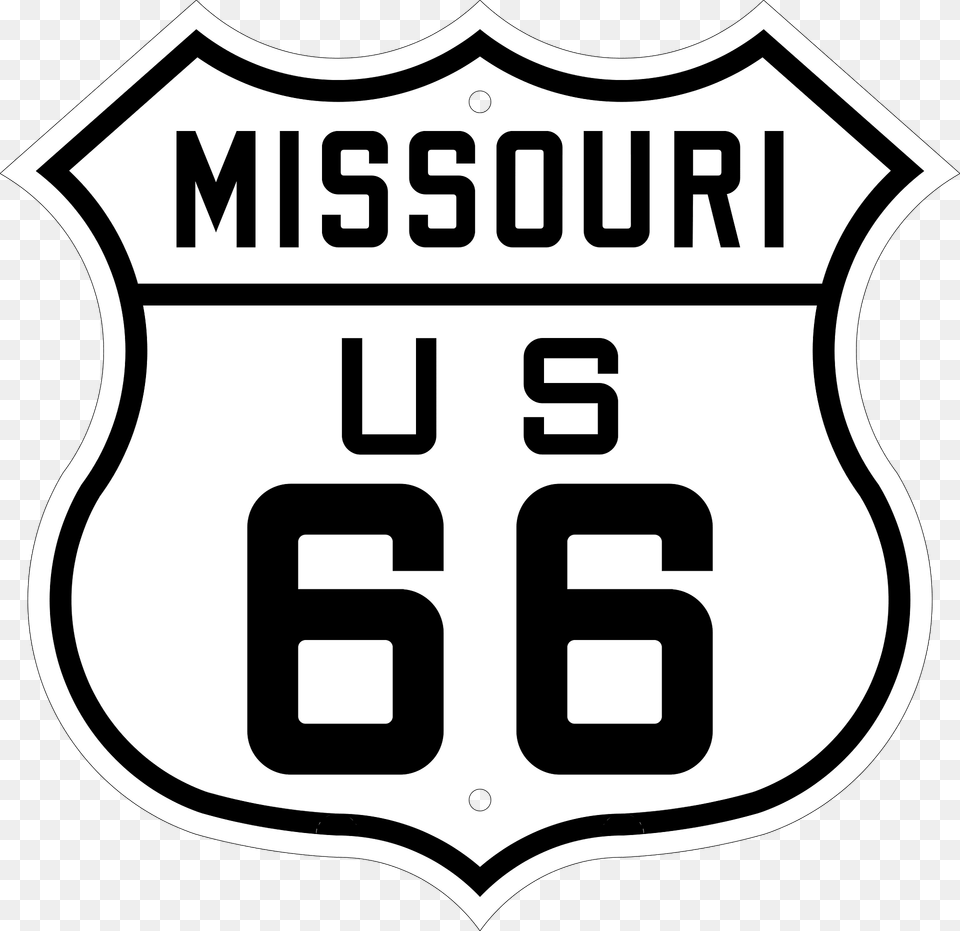 Us Route 66 Sign Missouri 1926 Clipart, Logo, Symbol, Badge, Gas Pump Free Transparent Png
