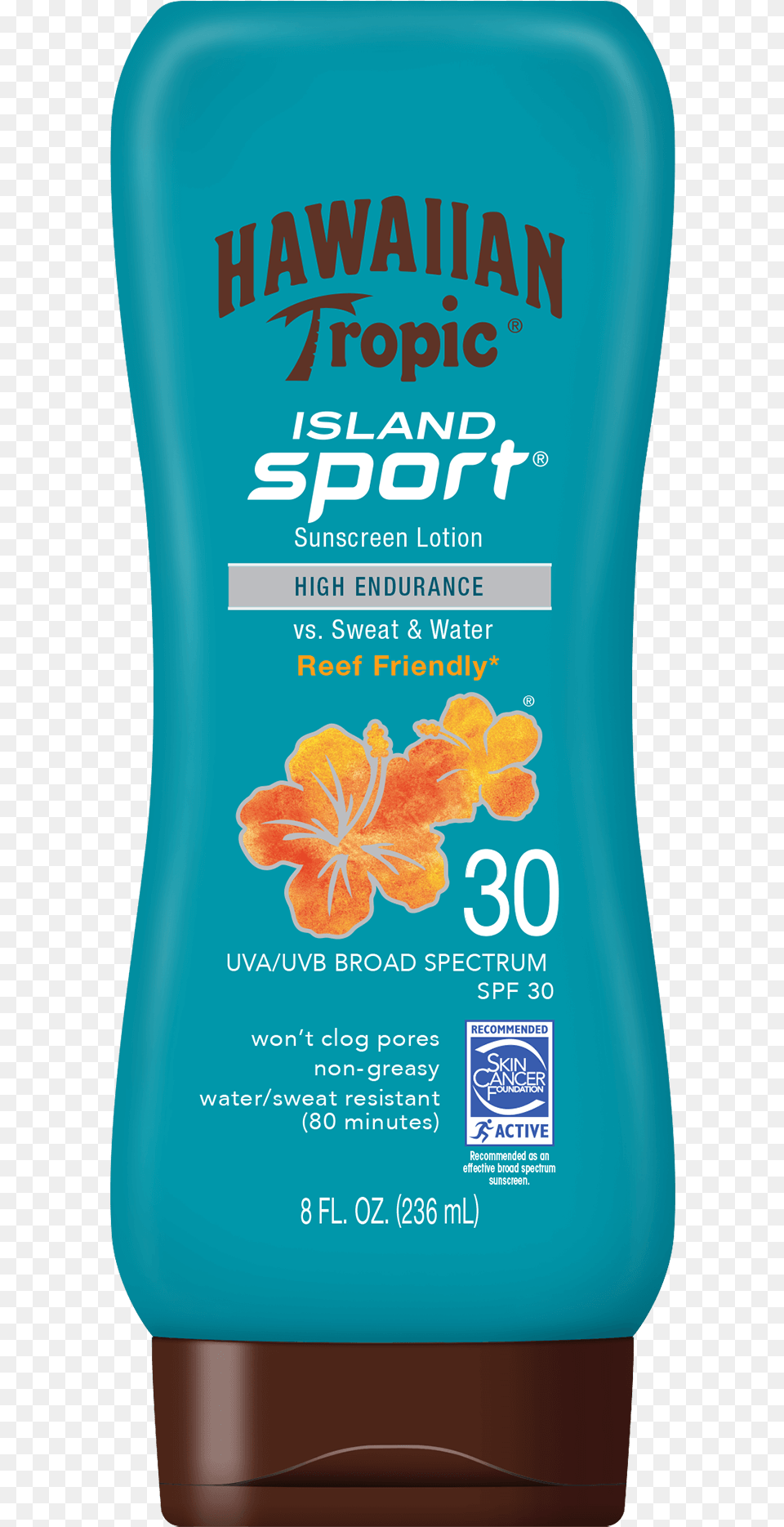 Us Sc Ht Ht Island Sport Lotion Spf30 8oz Hawaiian Tropic Island Sport, Bottle, Cosmetics, Sunscreen Free Png Download