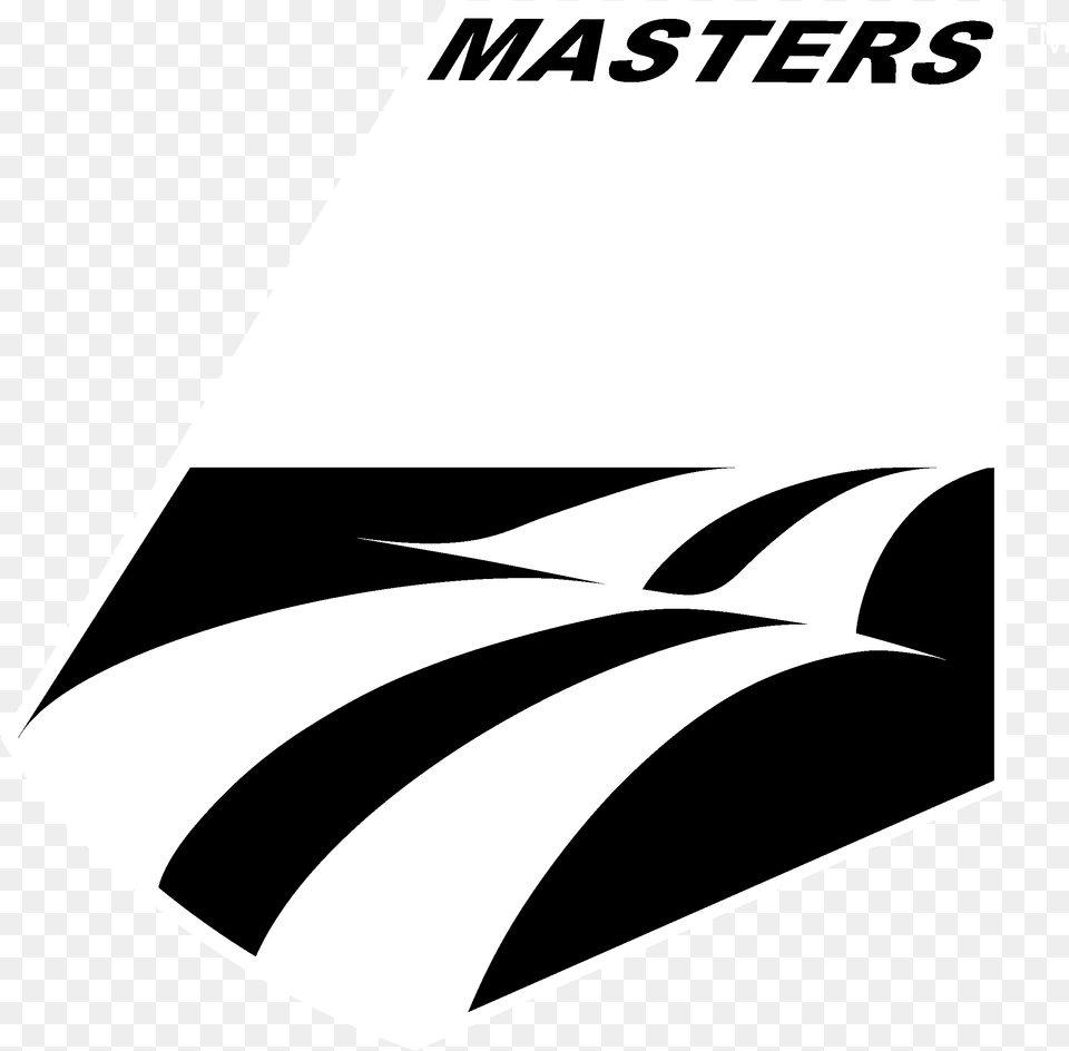 Us Ski Team Masters Logo Black And White Graphic Design Png Image