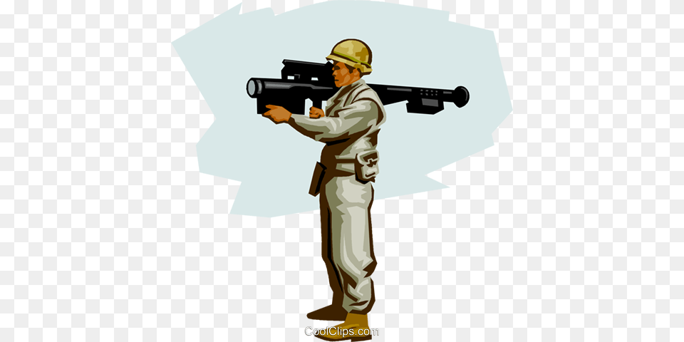 Us Soldier Modern Air Defense Royalty Vector Clip Art, Person, People, Weapon, Firearm Free Png Download