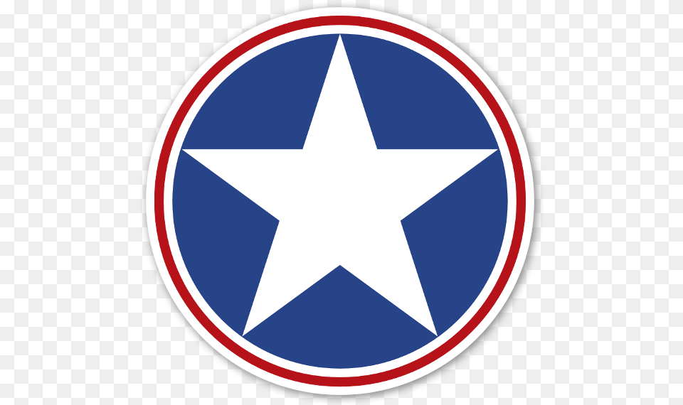 Us Star Sticker Gold Star In Circle, Star Symbol, Symbol, Disk Png Image