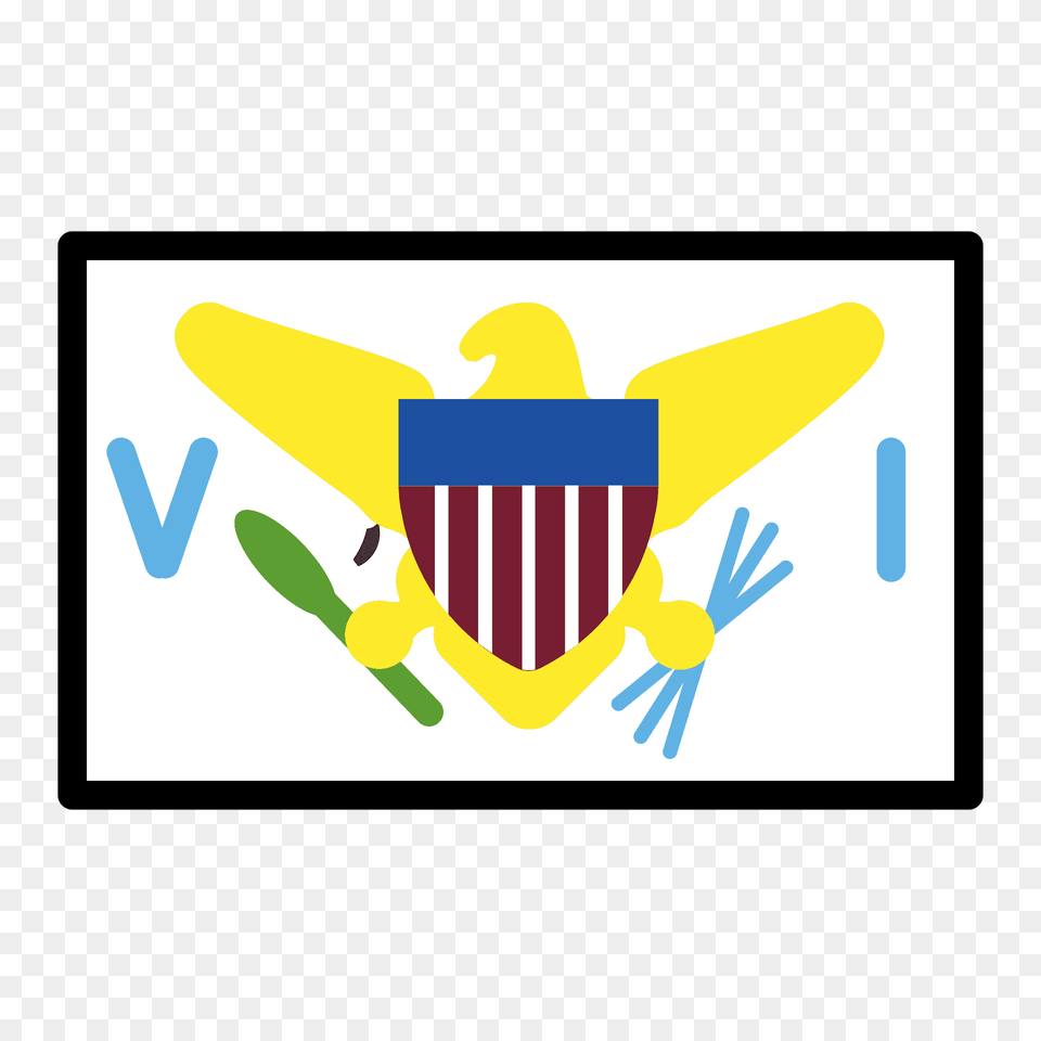 Us Virgin Islands Flag Emoji Clipart, Logo, Symbol, Animal, Fish Free Transparent Png