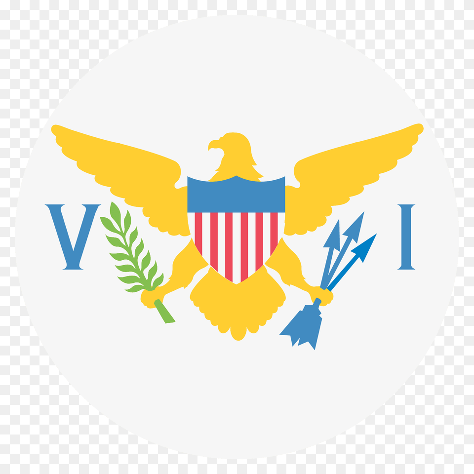 Us Virgin Islands Flag Emoji Clipart, Logo, Emblem, Symbol, Badge Free Png Download