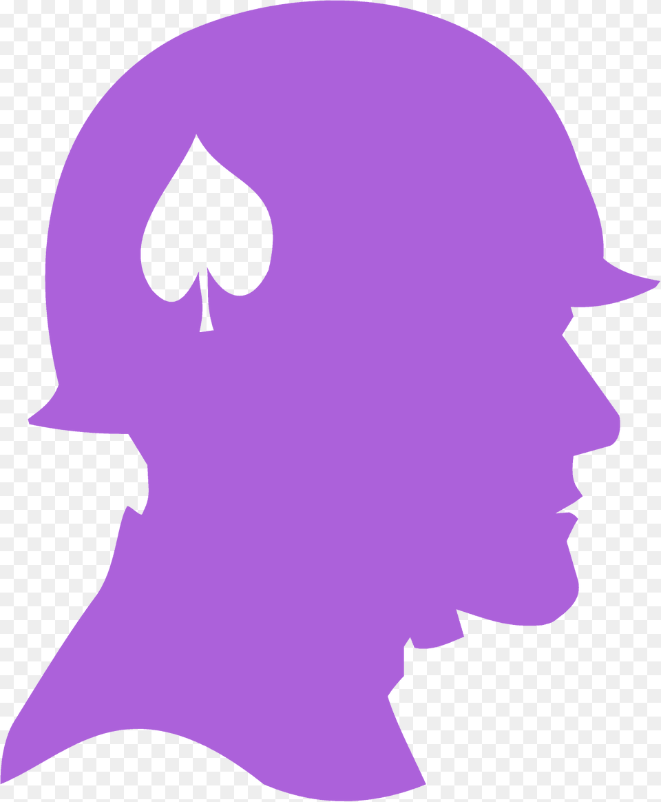 Us World War Two Soldier Silhouette, Person, Head, Face Free Png