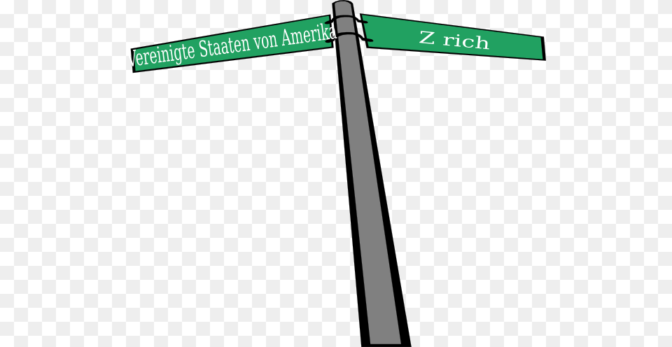 Us Zurich Street Sign Clip Art, Symbol, Cross, Road Sign Png