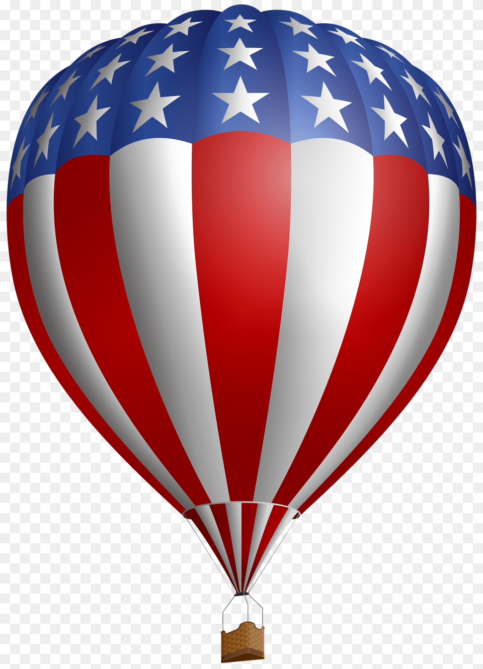 Usa Air Flag Baloon Clip Art, Aircraft, Hot Air Balloon, Transportation, Vehicle Png Image