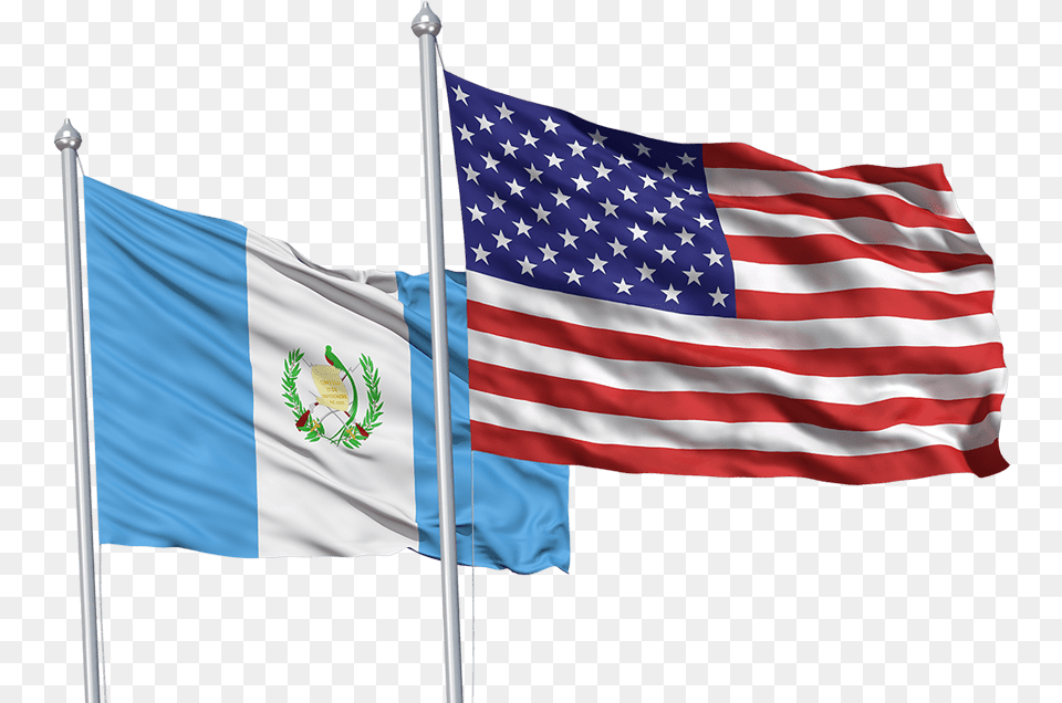 Usa And Guatemala Flags, Flag, American Flag Free Transparent Png