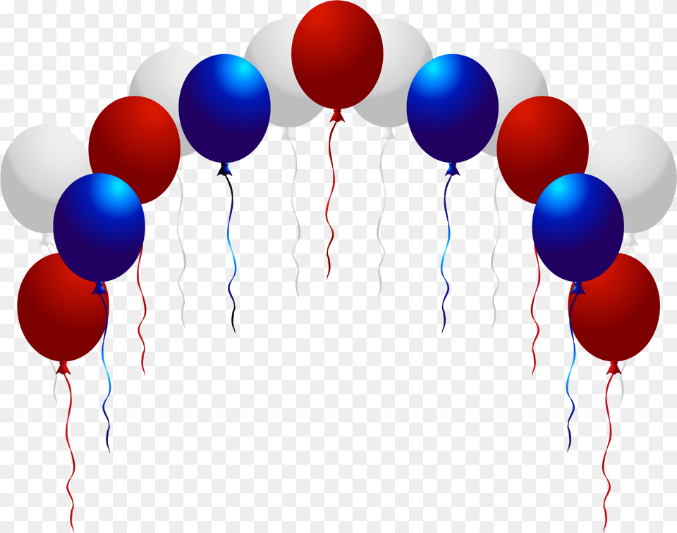 Usa Balloons Transparent 4th Of July Fireworks, Balloon Free Png Download