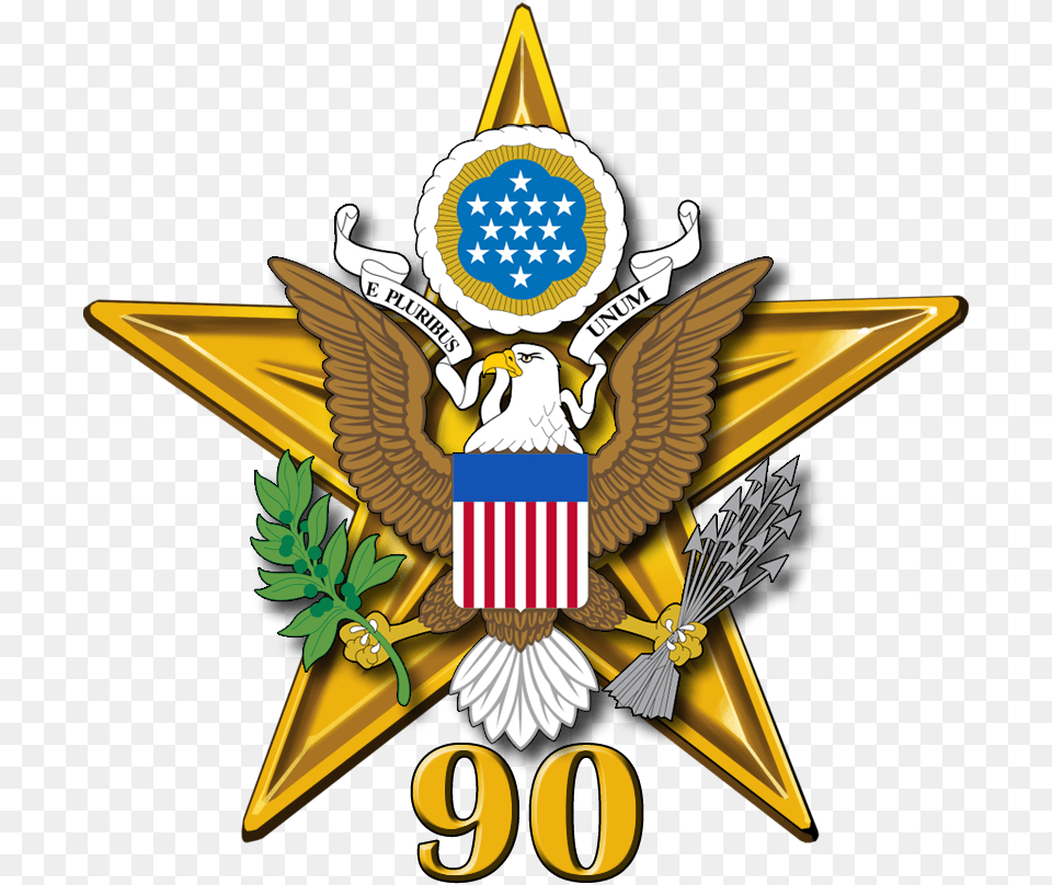 Usa Barnstar 90 Crest, Badge, Emblem, Logo, Symbol Free Png