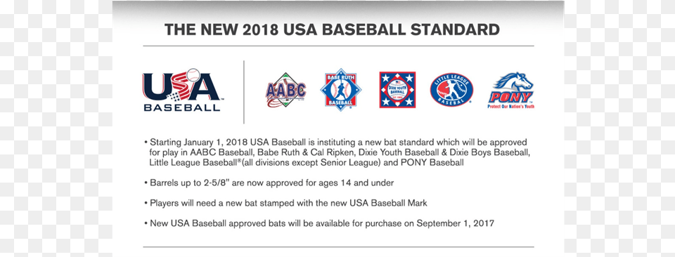 Usa Baseball Bat Standard Usa Baseball, Logo, Text Free Png Download