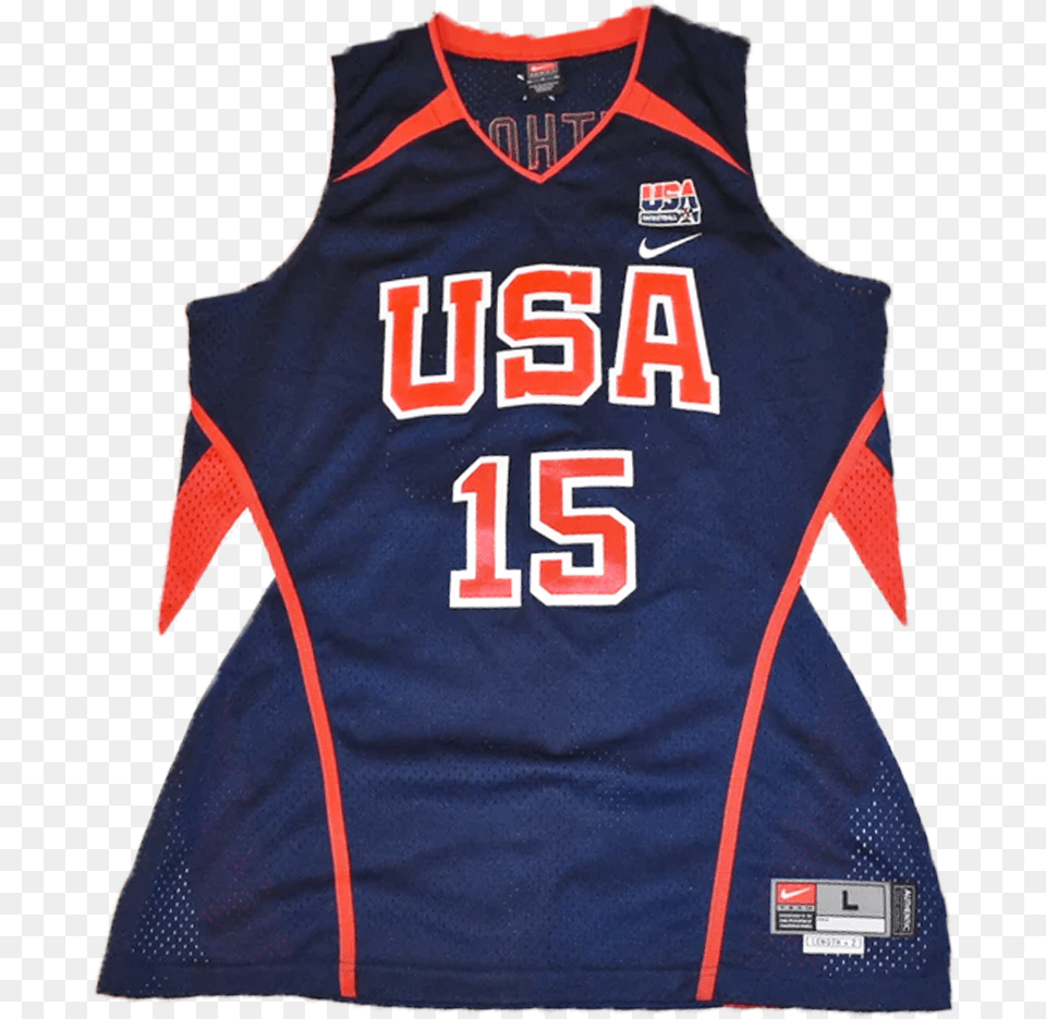 Usa Basketball Jersey, Clothing, Shirt, Person Free Png