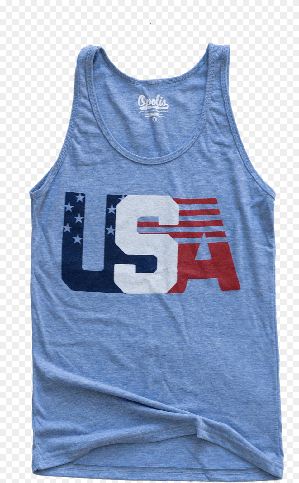 Usa Block Stars And Stripes Lt Blue Tank Red Navy White Active Tank, Clothing, Tank Top, Shirt Png