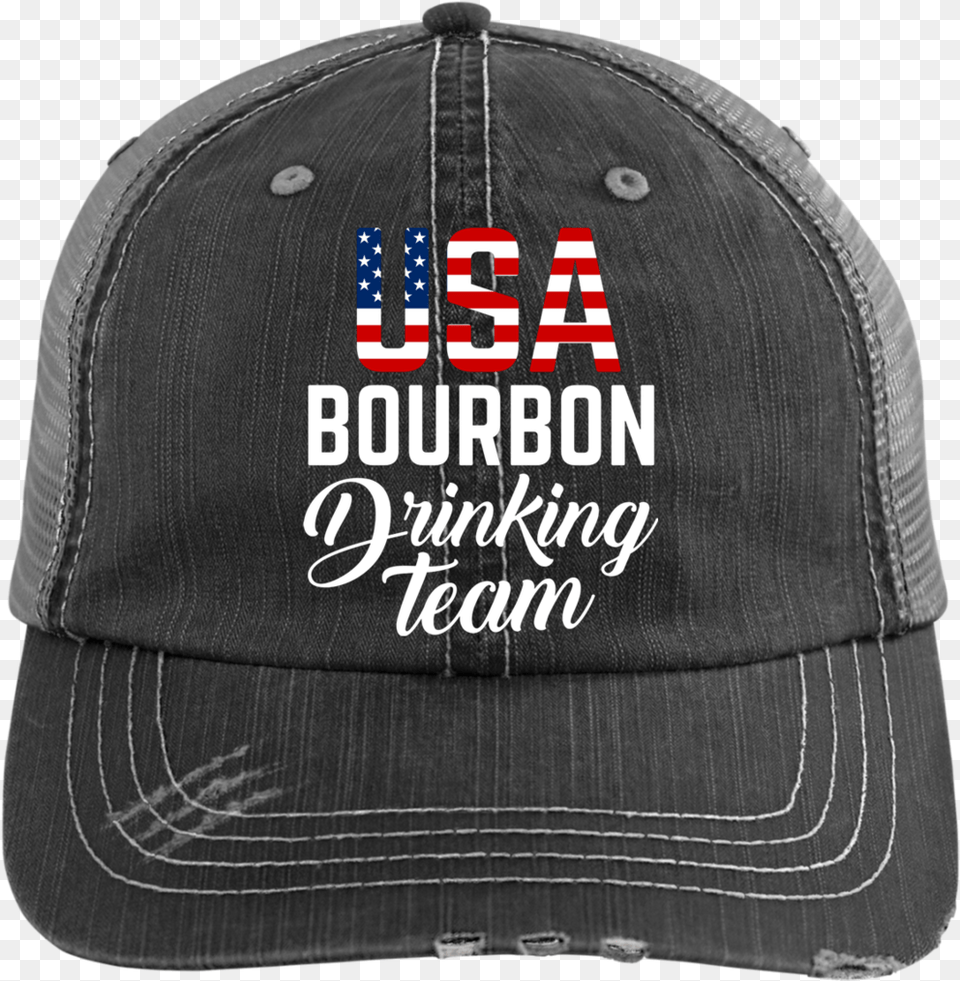 Usa Bourbon Drinking Team Trucker Cap Hats E 7 Army Veteran Hats, Baseball Cap, Clothing, Hat Free Png Download
