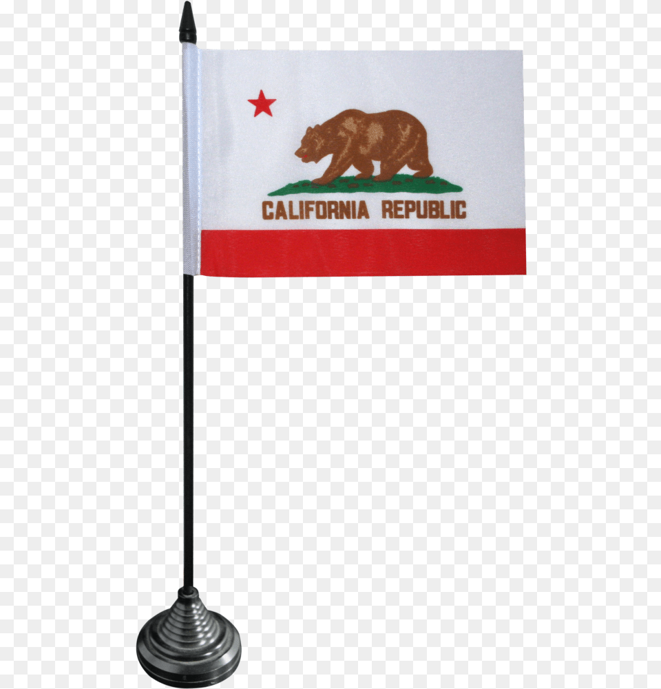 Usa California Table Flag Sign, Animal, Bear, Mammal, Wildlife Png