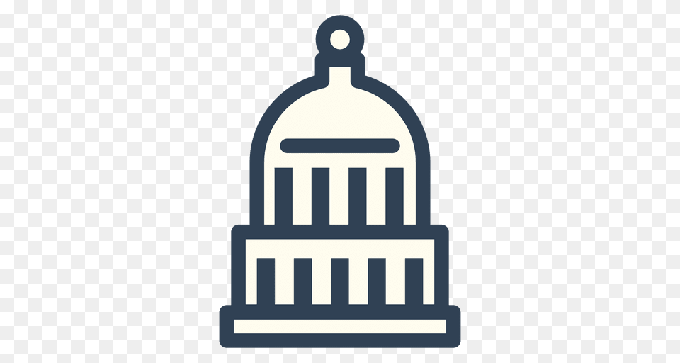 Usa Capitol Stroke Icon, Architecture, Building, Dome Free Png Download