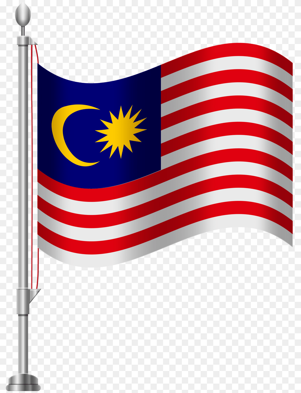 Usa Clipart Flag Pole, Malaysia Flag Free Png