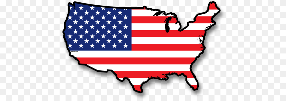 Usa Clipart Map American American Flag In The Shape Of Usa, American Flag, Adult, Female, Person Free Png