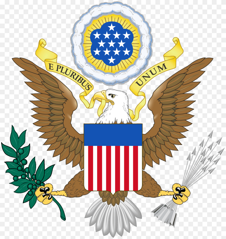 Usa Coat Of Arms E Pluribus Unum, Emblem, Symbol, Animal, Bird Free Png