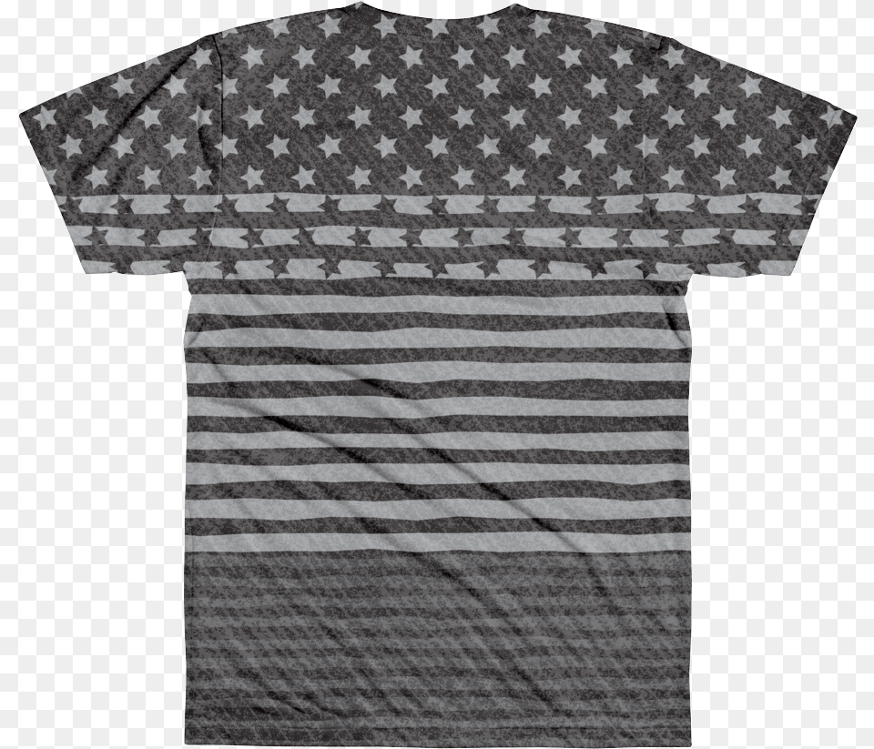 Usa Flag Black And White Picture Stock Polka Dot, Clothing, T-shirt, Shirt Png Image