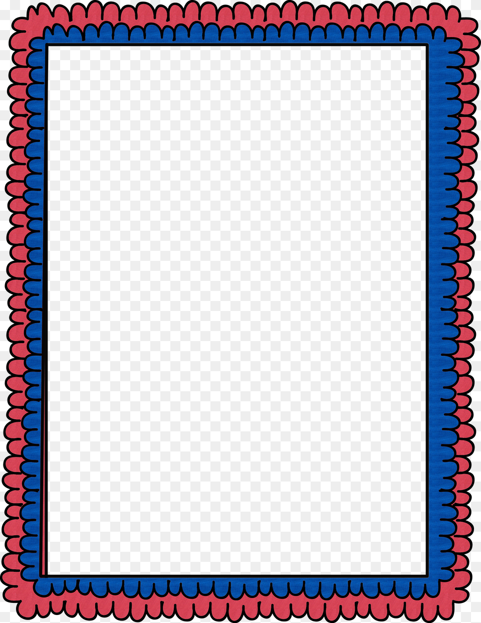 Usa Flag Border, White Board Png