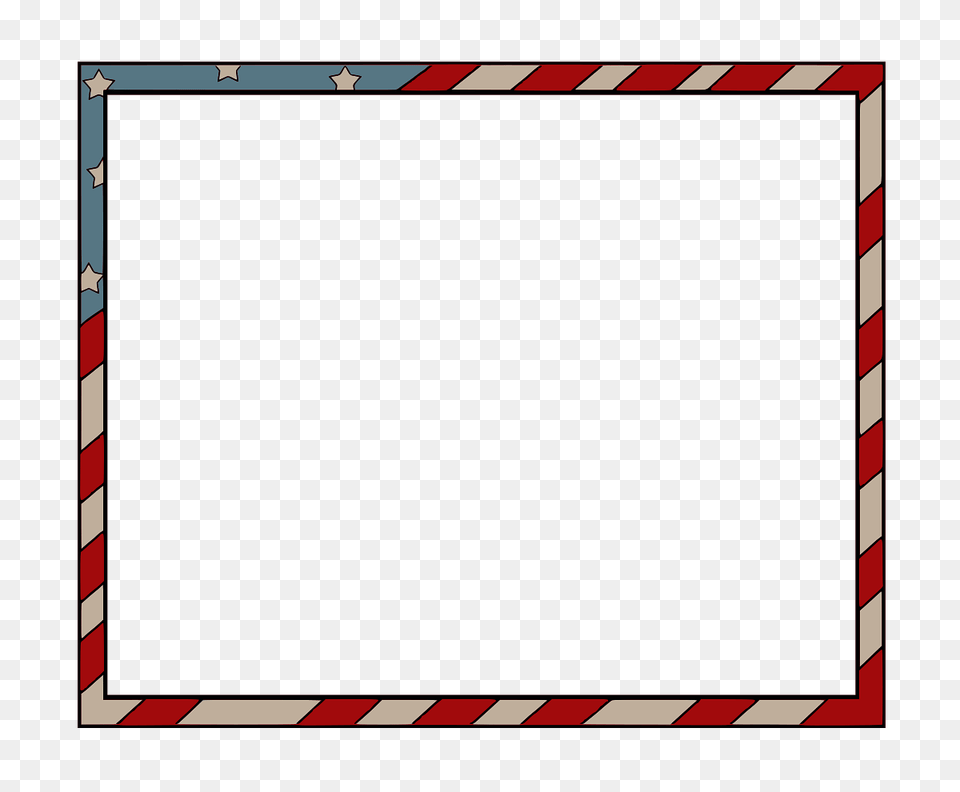 Usa Flag Border Frame, Blackboard Png