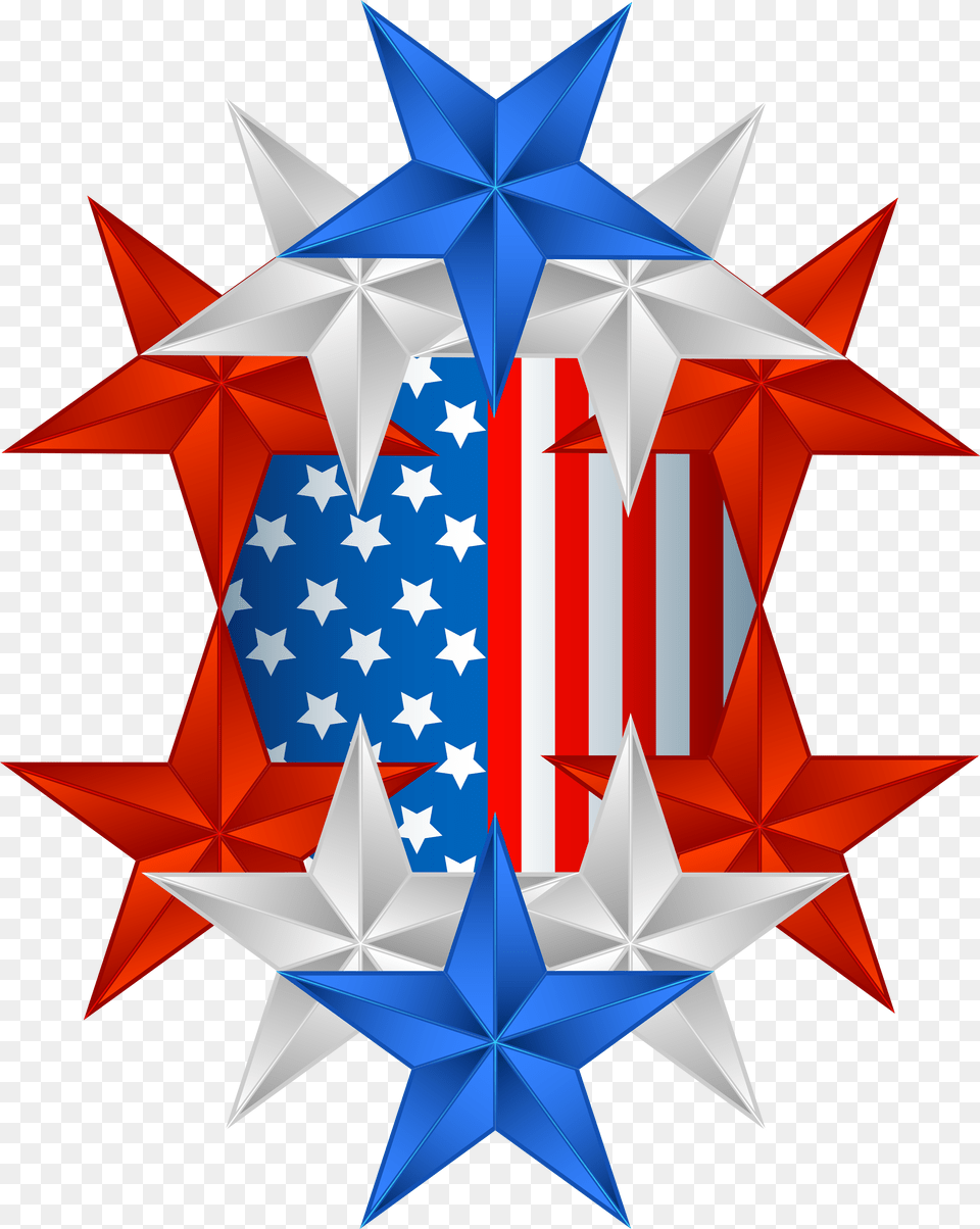 Usa Flag Clip Art Free Transparent Png