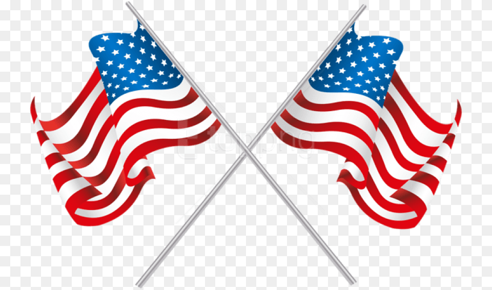 Usa Flag Clip Art Crossed American Flags, American Flag Png