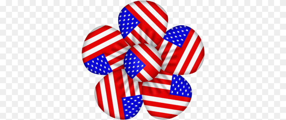 Usa Flag Flower Decor Clipart Flag Flower Clip Art, American Flag Free Png Download