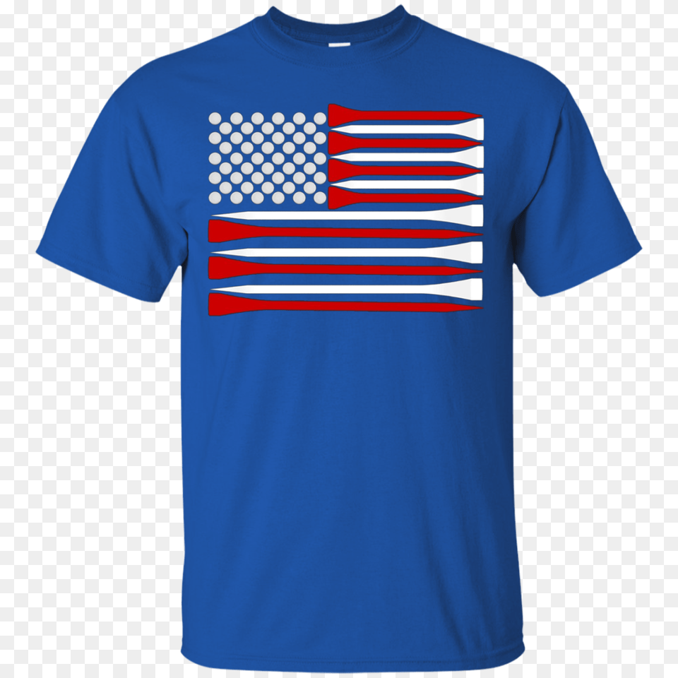 Usa Flag For Golfer Long Sleeve Tee Golf Flag Usa, Clothing, T-shirt, Shirt Free Transparent Png