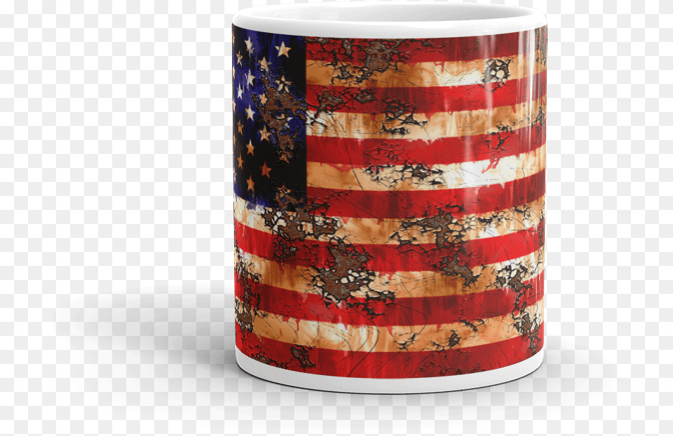 Usa Flag Grunge Coffee Mug Lampshade, Cup, Lamp Free Png