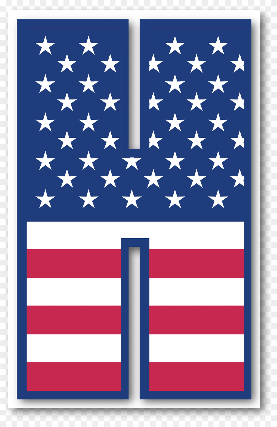 Usa Flag Letter H Clipart, American Flag Png