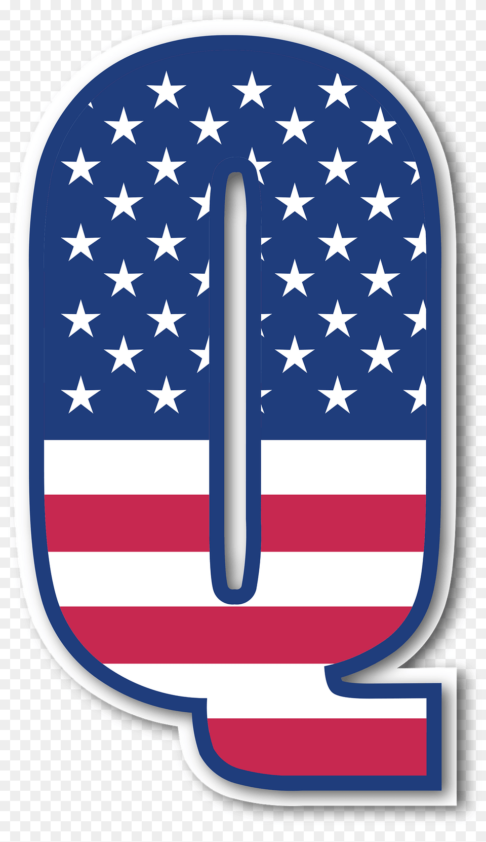 Usa Flag Letter Q Clipart, American Flag Free Png Download