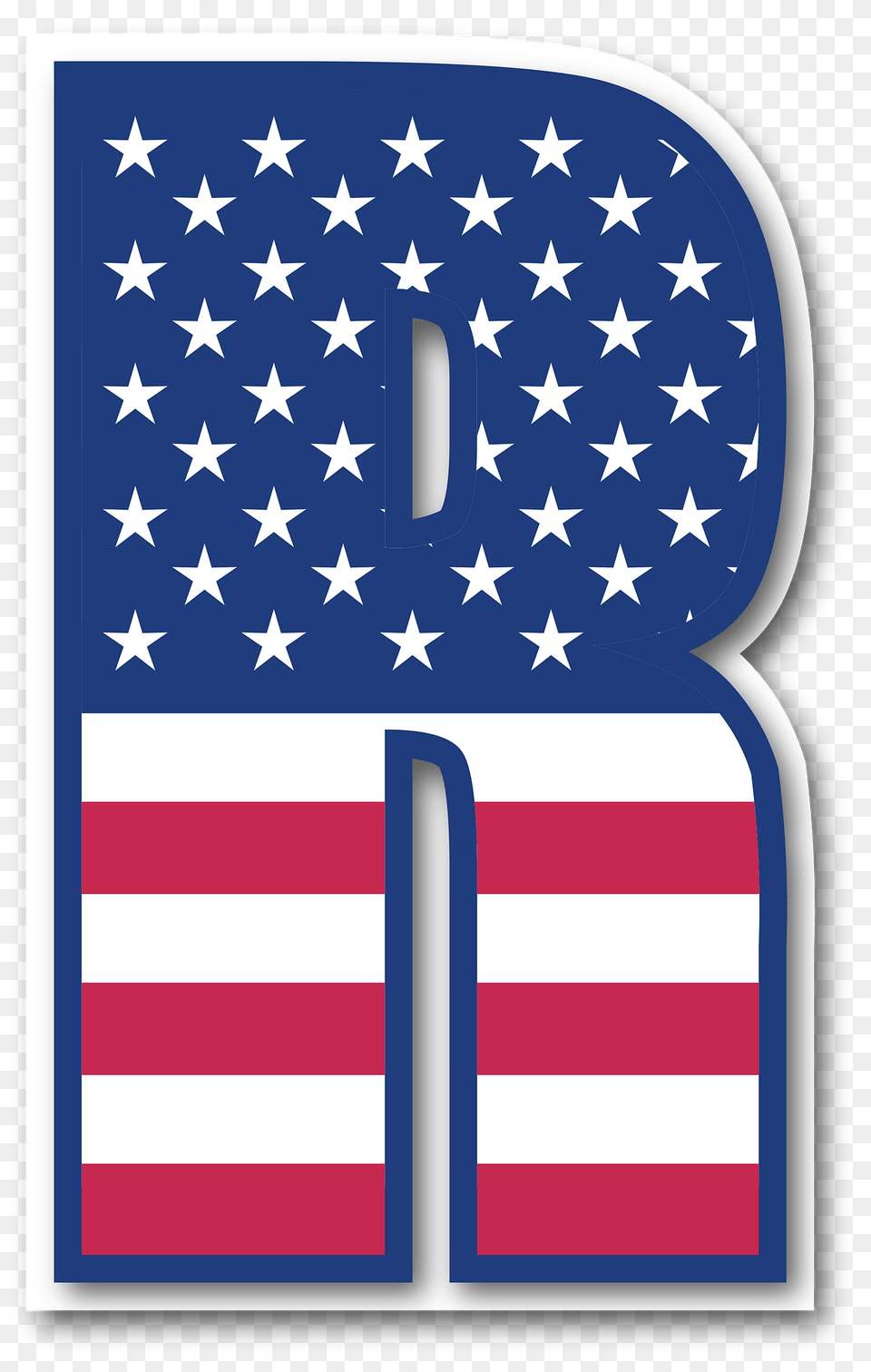 Usa Flag Letter R Clipart, American Flag Png Image