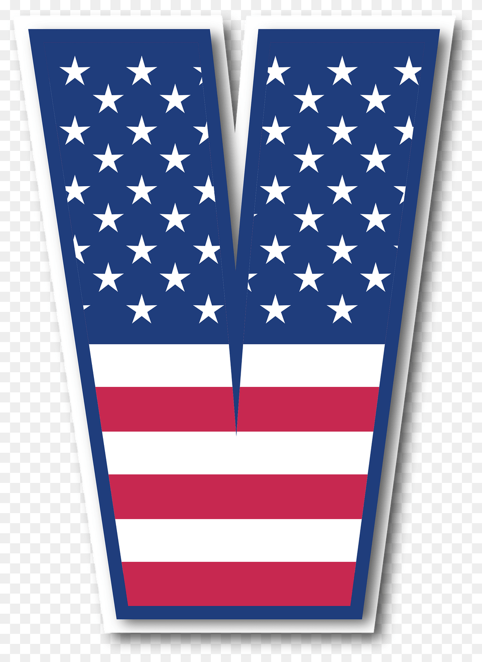 Usa Flag Letter V Clipart, American Flag Png