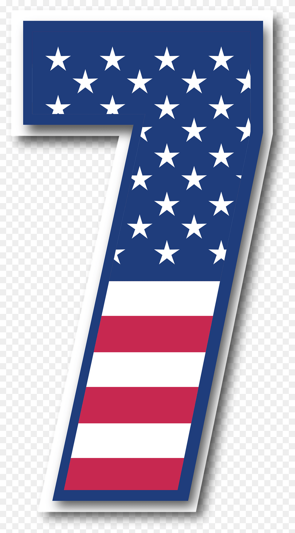 Usa Flag Number Clipart, American Flag, Symbol Png Image