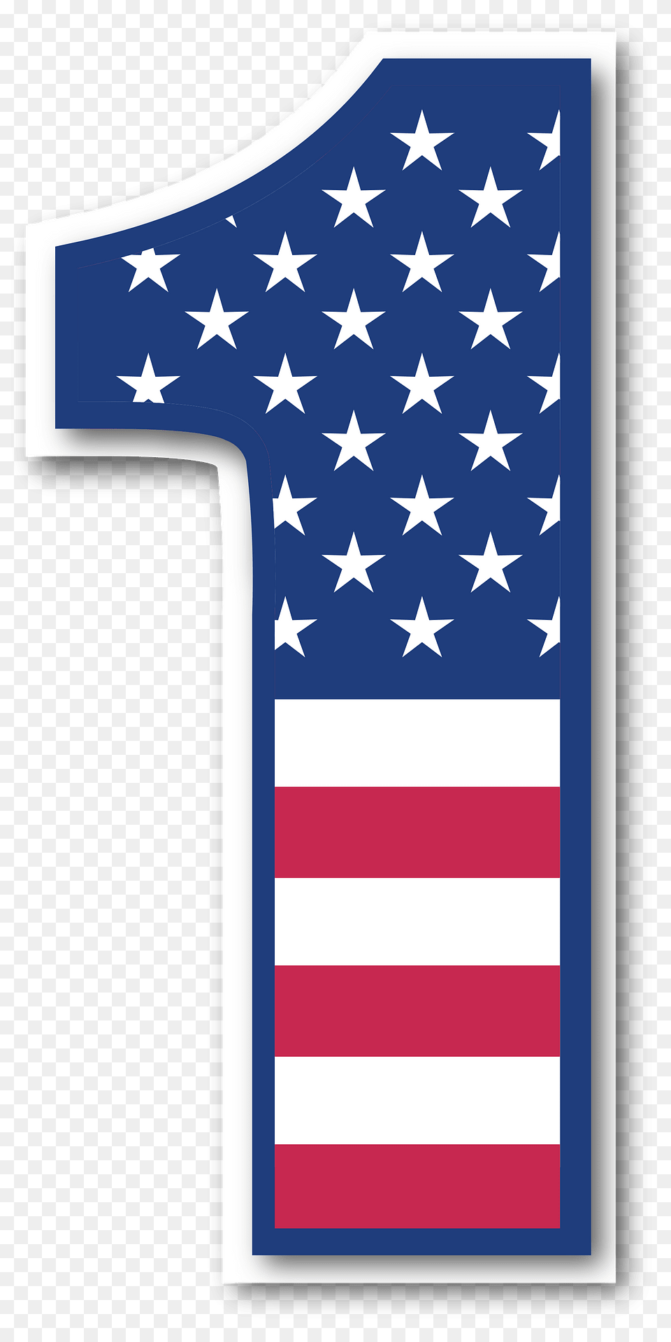 Usa Flag Number Clipart, American Flag Free Png Download