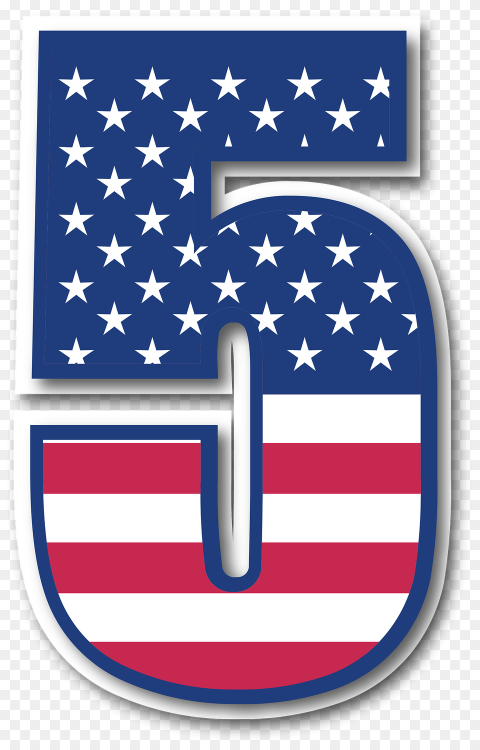 Usa Flag Number Clipart, American Flag, Symbol, Emblem Png Image