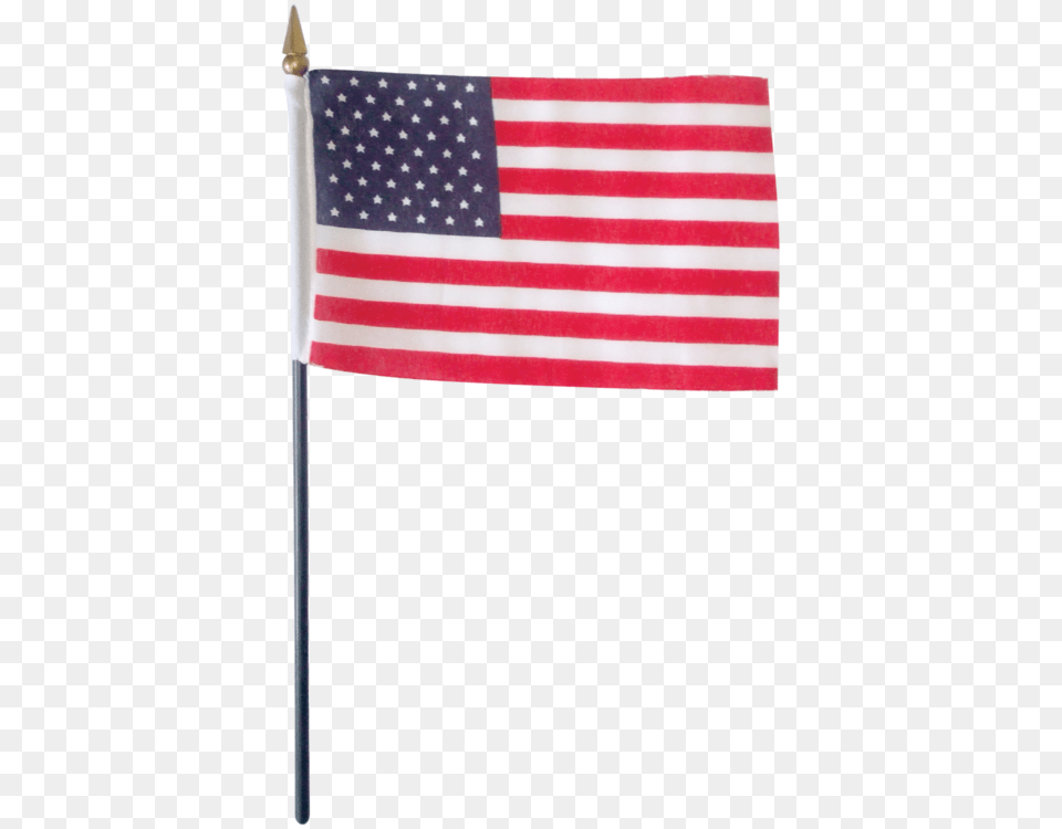 Usa Flag On Black Plastic Dowel With Plastic American Center, American Flag Png Image