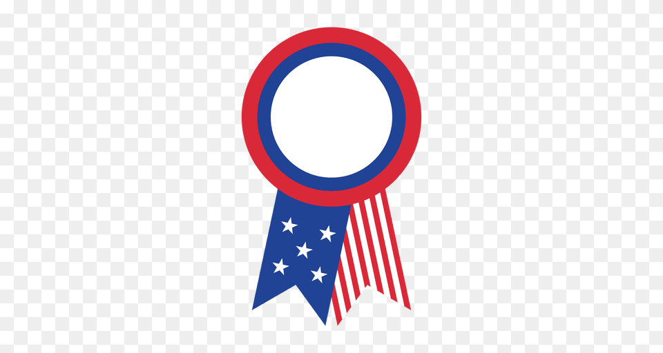 Usa Flag Ribbon Badge, American Flag Free Png Download